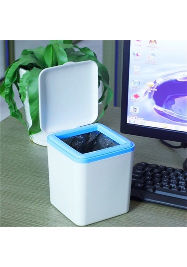Tongxida Yaratıcı Küçük Yatak Başucu Çöp Kutusu Beyaz Beyaz