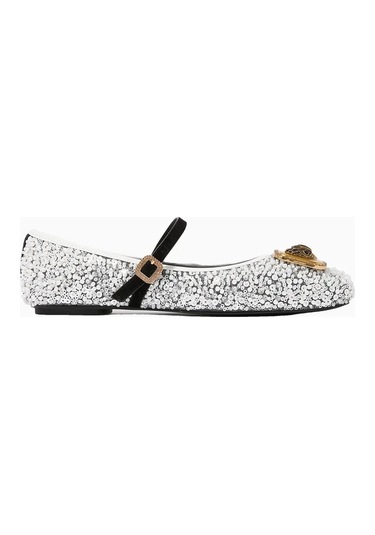 Kurt Geiger Pimlico Ballerina Kumaş Lüks Stil Kadın Babet Çok Renkli