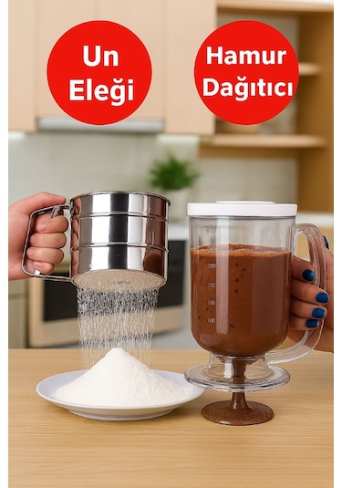 Un Eleği & Hamur Dağıtıcı, Profesyonel Pastacılar İçin İdeal İkili Şeffaf