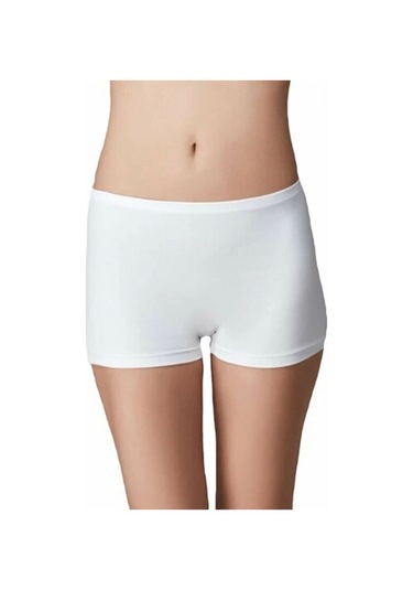 Bambu 2'li Bayan İz Yapmaz Boxer 901 Beyaz
