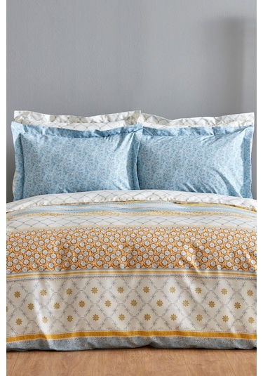 Karacahome Sarah Anderson Carlene Çift Kişilik Nevresim Takımı Sarı