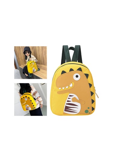 Homyl Çocuk Yürümeye Başlayan Dinozor Çantalar Için Sevimli Sarı