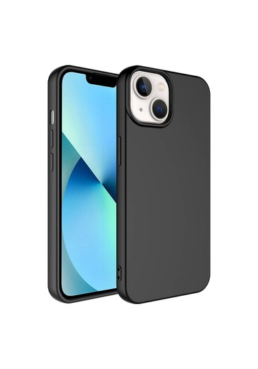 İphone Uyumlu 14 Kılıf Tchs Lsr Lansman Kapak - Siyah Siyah