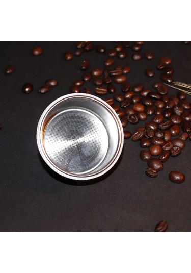 Leezsing 51mm Çelik Kahve Filtre Sepeti - Bes880/bes810bss/bambino Plus Ve Diğer铂富 Modelleri İçin Uyumlu - Portakal Kolu Kullanıma Hazır Gümüş