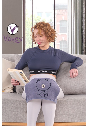 Vavey Sıcak Su Torbası Regl Kemeri Mor + Termojel