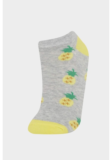 Defacto Kız Çocuk 5li Pamuklu Patik Çorap F7117a8nskr1 ÇoK Renkli