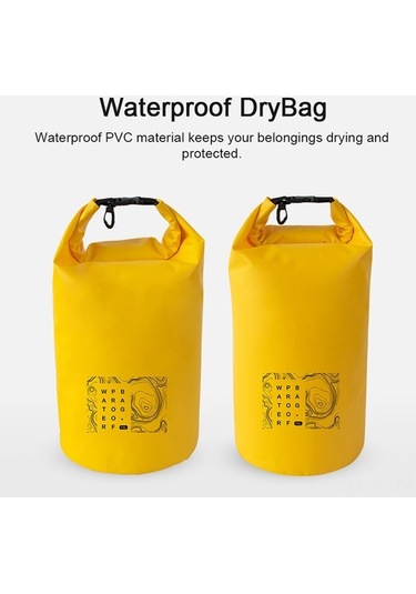 Novahub Yumuşak Su Geçirmez Pvc Çanta - Seyahat & Outdoor Kuru Koruma Sarı Sarı