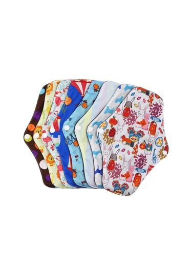 Yvonne Kadın Hijyenik Elyaf Su Geçirmez Regl Pedi Yıkanabilir Yeniden Kullanılabilir