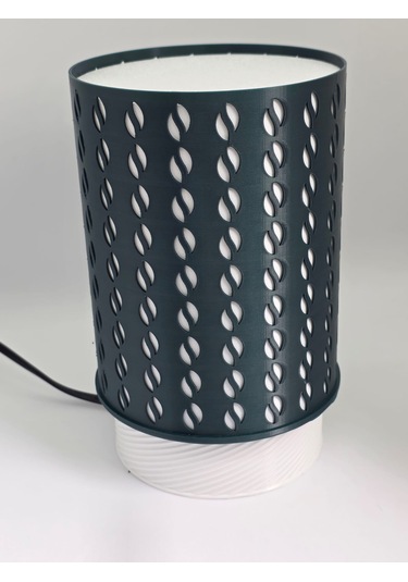 Abajur Kahve Aşkı Kahve Temalı Masa Lambası Gece Lambası Yeşil