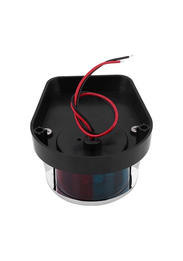 Shineyee Tek Parça Led Gemi Navigasyon Lambası, Çinko Alaşımlı, Su Geçirmez, Kırmızı+yeşil Işık, 2 Mil Görünürlük, Kolay Kurulum