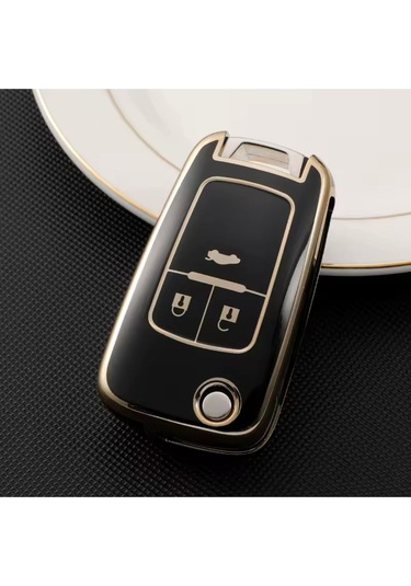 Opel İnsignia Siyah Gold Anahtar Kılıfı