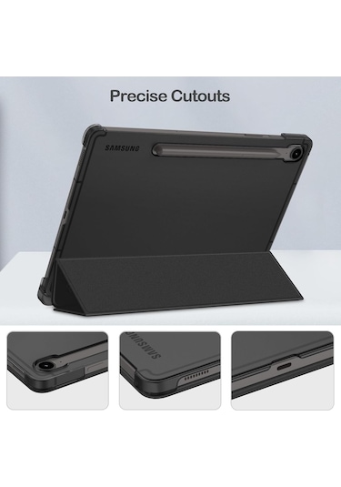 Samsung Galaxy Tab S10 Fe Plus 13.1 İnç Kılıf Smart Uyku Modlu Kalem Bölmeli