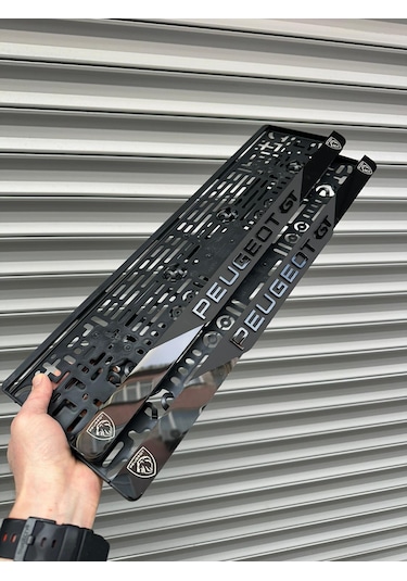 Vipplaka Peugeot Uyumlu Ortası Mat Plakalık