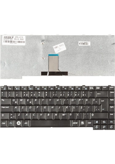 Samsung Uyumlu Np-R510E, Np-R510H, R60 Plus Notebook Klavye (Siyah Tr)