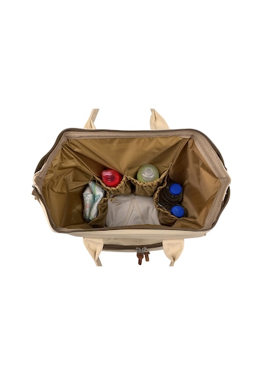 Bye Bye Paris Stylo Anne Bebek Bakım Sırt Çantası Bej