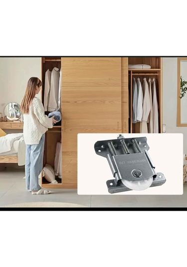 İmt Aksesuar Pkm 80 Sürgülü Dolap Kapağı Ve Gardrop Sürgü Kapağı Tekeri Metalik