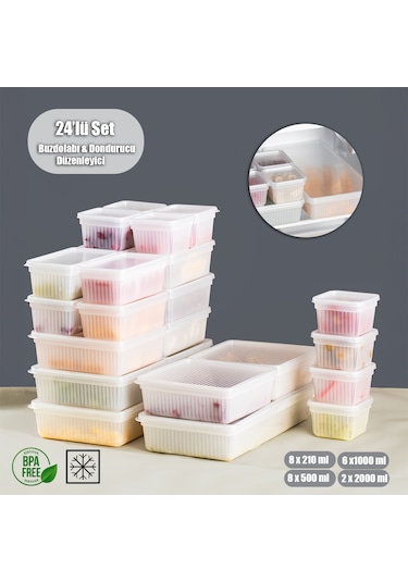 Porsima 2013 24'lü Buzluk Buzdolabı Düzenleyici Saklama Kabı Beya