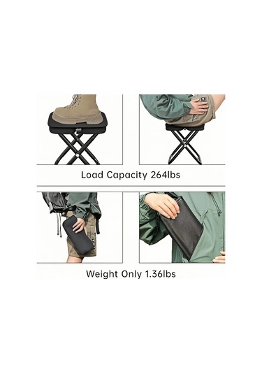 Taşınabilir Çok Fonksiyonlu Açık Hava Hafif Ve Kompakt Piknik Siyah