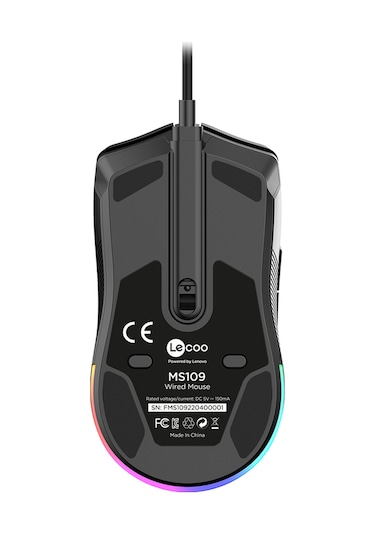 Lecoo MS109 Kablolu 6400DPI 8 Makro Tuşlu RGB Gaming Optik Mouse
