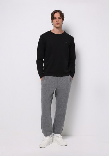 Colins Loose Fit Orta Bel Düz Erkek Antrasit Eşofman Altı Cl1077101 Q1.v2 Anm Antra Melanj Colins Loose Fit Orta Bel Düz Erkek Antrasit Eşofman Altı Cl1077101 Q1.v2 Anm Antra Melanj