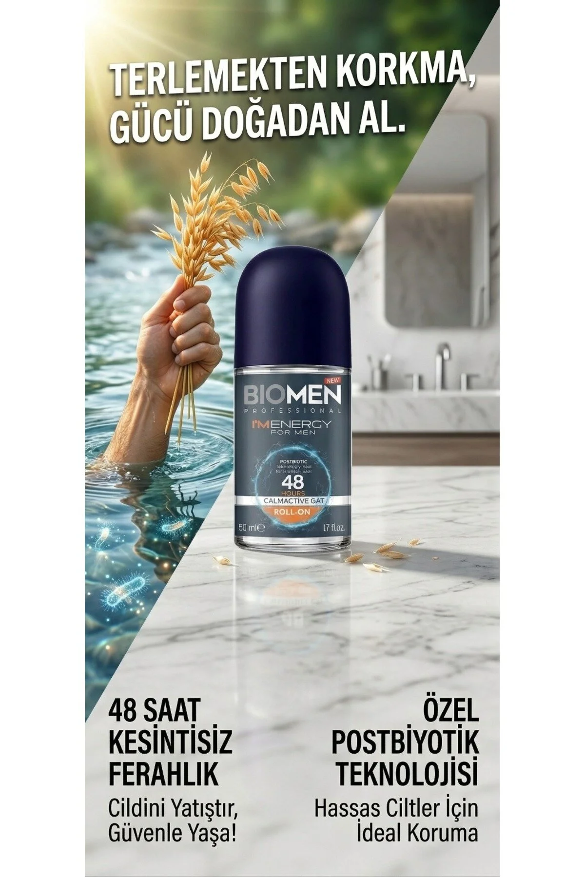 Biomen I'm Energy Erkek Roll-On Deodorant 50 ML