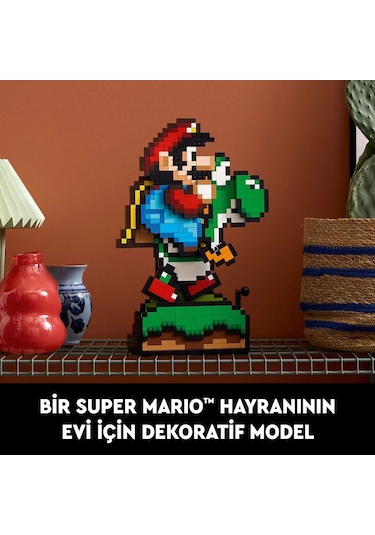 LEGO® Super Mario™ Super Mario World™: Mario ve Yoshi 71438 - Yetişkinler için Sergilenebilir Koleksiyonluk Yapım Seti (1215 Parça)