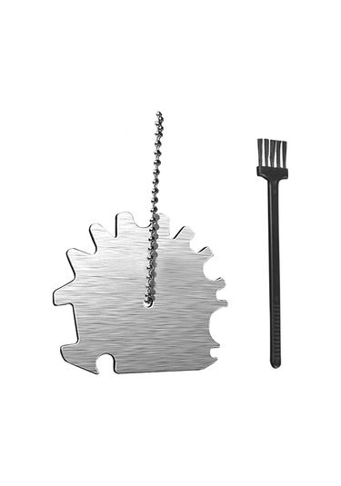 Konesam Stainless Steel Barbekü Temizleme Aleti: Tırpan Ve Fırça İle Mangal Izlerini Tamamen Kaldır Çok Renkli