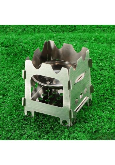 Xiyyadms Kollektif Kamping Odun Fırını - Alkol Tepsili, Katlanabilir Ve Hafif, Çelik Malzeme, 140g Ağırlık, Sürvival Ve Bisiklet Turları İçin Çok Renkli