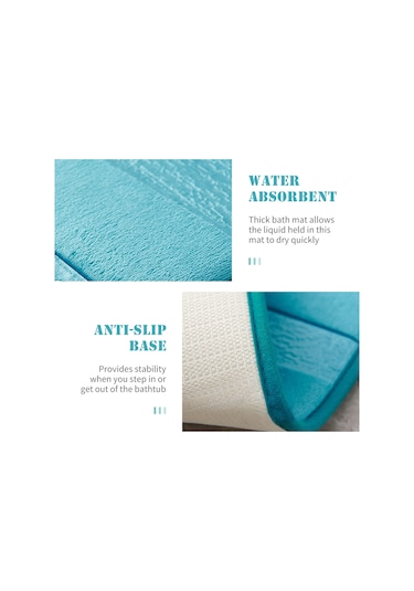 Singree Kahverengi Flannel Banyo Paspası 45x75cm - Su Absorban, Kaymazsız Tabanlı, Ev Dekoru İçin Taze Desen Haki