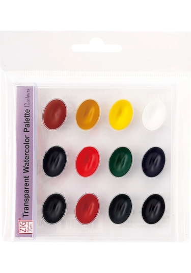 Zig Pigment Tablet Suluboya 12 Renk