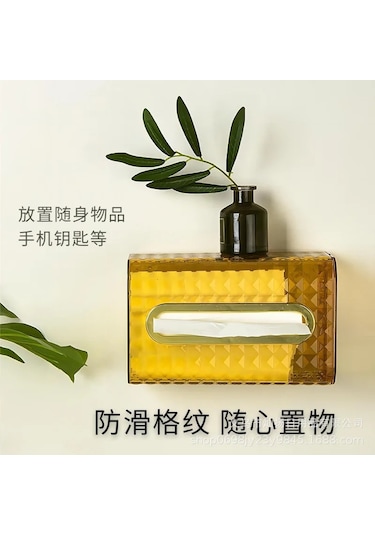 Altın Ev Doku Kutusu Şeffaf Masaüstü Doku Kutusu Pompalama Kağıt Saklama Kutusu Oturma Odası Yemek Odası Sehpa Dekorasyon