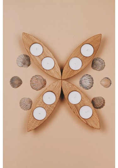 Tateplota İç Dekorasyon İçin Ahşap Lületaşı Şamdan 197246553 Aromatik