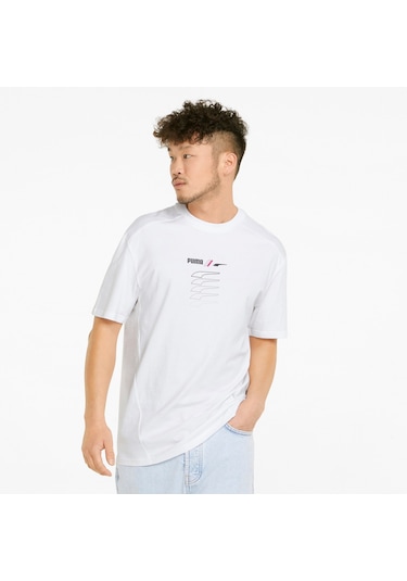 Puma Rad/cal Graphıc Erkek Tişört 671575 02 Beyaz