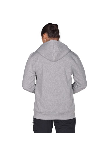 Diadora İmola - Erkek Grimelanj Pamuklu Tam Fermuarlı Sweatshirt Gri Melanj