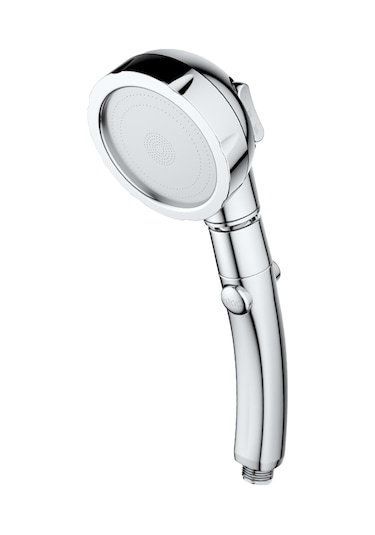 Qingmipy 3 Fonksiyonlu El Tipi Duş Başlığı - Tek Tuşla Su Durdurma, Artırılmış Basınç, Çözünür Fırça Ve 45 Rotasyon Özelliği Ev Genel 4 Parça Bağlantı Diğer