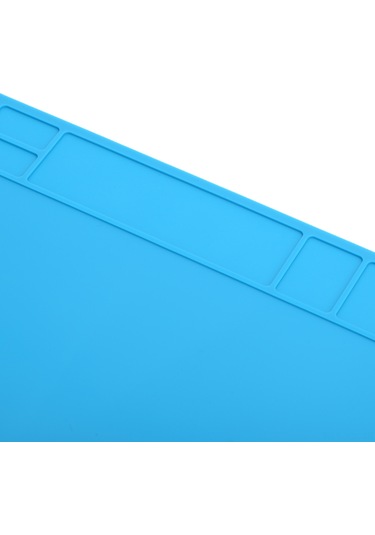 Konesam Elektronik Tamir Isı Dayanıklı Silikon Mat - 30x20cm, Telefon Bilgisayar Tamir Aleti, Yüksek Sicaklıkta Kullanıma Uygun, Antrenli Arka Yüzey