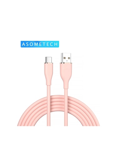 Asometech 6a 66w Hızlı Şarj Usb C Kablo Samsung Uyumlu S21/s20 Huawei Xiaomi İpad Oppo Vıvo İçin Sıvı Silikon Kabloaltın1m