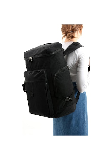 Büyük Boy Ultra Hafif Çok Bölmeli Dağcı Çantası Siyah Model: 571-7d - Siyah