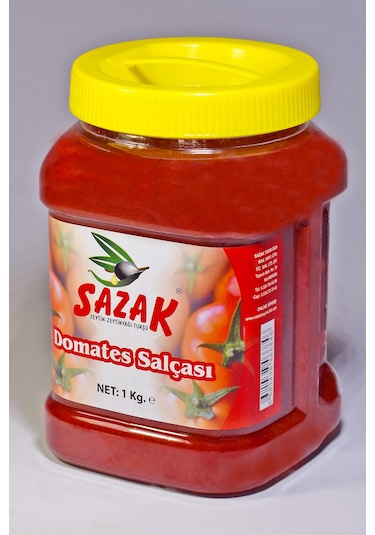Sazak Ev Yapımı Katkısız Doğal Domates Salçası 1 KG