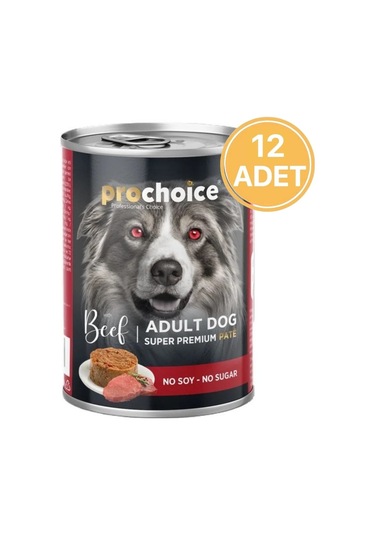 Prochoice Sığır Etli Ezme Konserve Köpek Maması 400 Gr 12 Adet