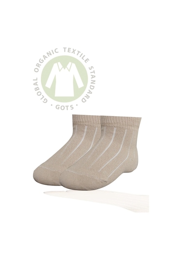 Bibaby Biorganik Simple Bebe Çorap 68368 Bej