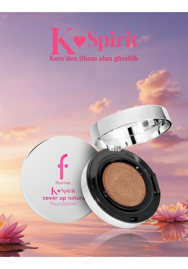 Flormar K-Spirit Cover Up Yüksek Kapatıcı & Uzun Süre Kalıcı Doğal Bitişli Fondöten 007 Macchiato