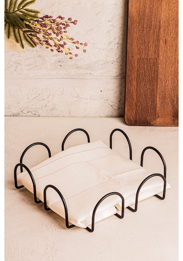 Snippy Visa - Metal Mat Siyah Peçetelik