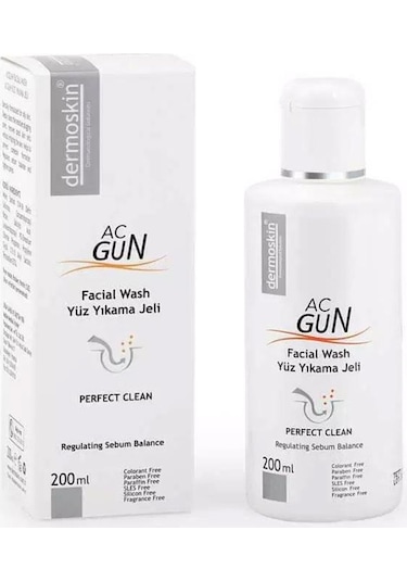Dermoskin Acnegun Yüz Yıkama Jeli  200 ML