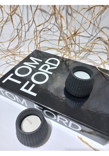 Tealight Mumluk 2 Li Siyah Siyah