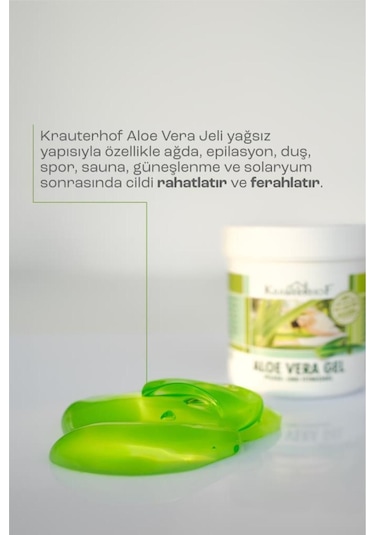 Krauterhof Aloe Vera Vücut Bakım Jeli 250 Ml 2 Adet