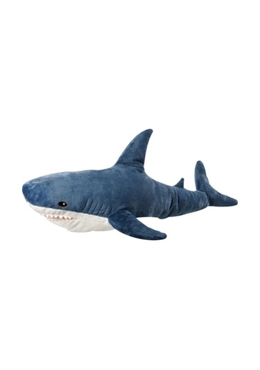 Köpekbalığı Yastık Sevimli Peluş Oyuncak Köpekbalığı Bebek Yatak Yastık Bebek  60 Gri