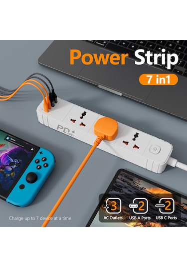 Joyjadehub Uluslararası Evrensel Priz Şeridi İngiliz Standart