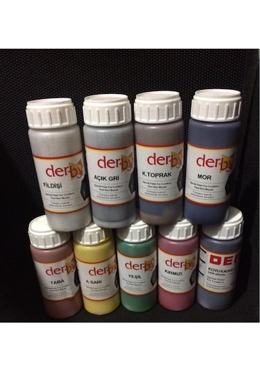 Derby Ayakkabı Deri Oto Döşeme Mont Direksiyon Boyası 100 ML