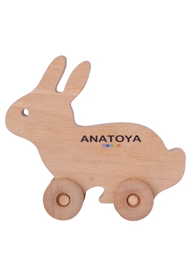 Ahşap İki Boyutlu Oyuncak Tavşan - Anatoya